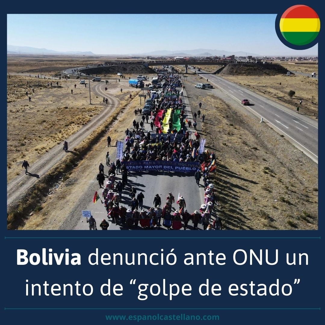 Bolivia: denunió ante ONU un intento de “golpe de estado”